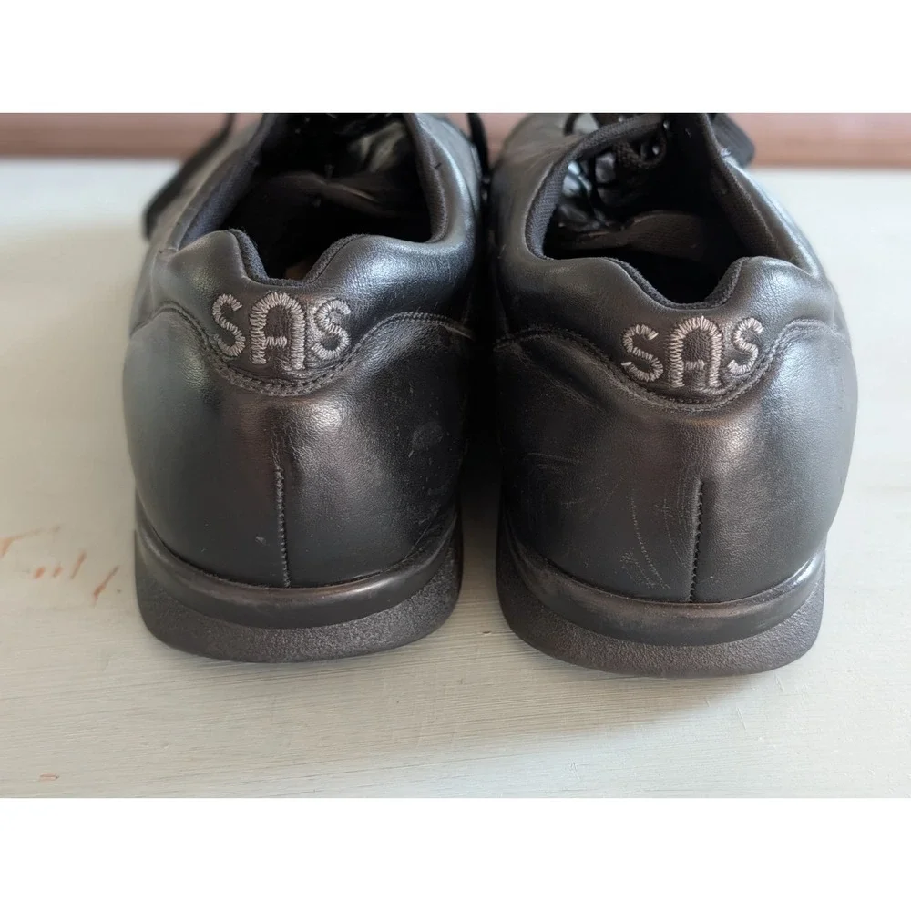 SAS Time Out San Antonio Shoes Co. Men's Leather Shoes Size 10 1/2 WW Wide Black